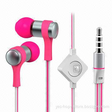 2014 Cute Metal Earphones with Mic